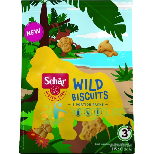 Biscuiti fara gluten, animalute salbatice,Wild- SCHAR