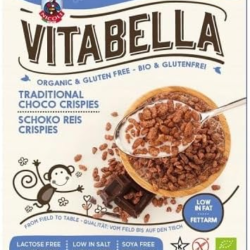 Cereale de orez fara gluten cu ciocolata, BIO, VITABELLA