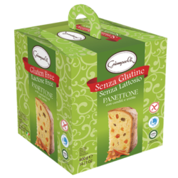 Cozonac Panettone fara gluten, fara lactoza cu stafide si fructe confiate - Termen valabilitate 31.07.2026