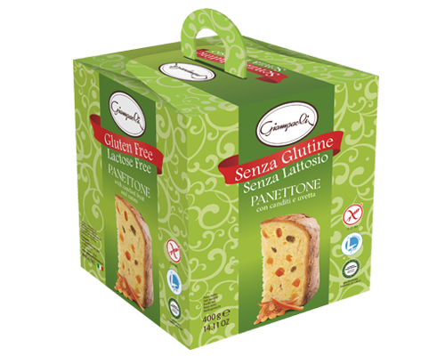 Cozonac Panettone fara gluten, fara lactoza cu stafide si fructe confiate - Termen valabilitate 31.07.2026