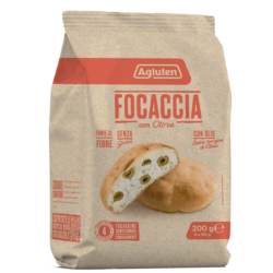 Focaccia cu masline fara gluten, fara lactoza